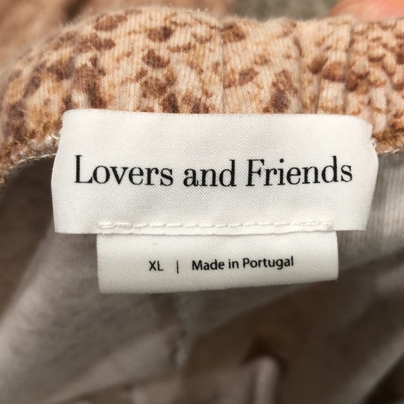 Lovers And Friends Revolve Wide Leg Pants Size XL Brown Snakeskin High Rise - Picture 9 of 10